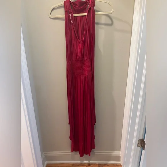 Ramy Brook Red Halter Midi Dress - Picture 3 of 8